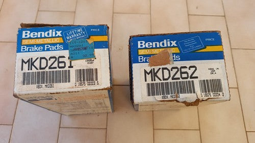 🔴 PASTIGLIE FRENO ant/pos PONTIAC Bendix MKD261 M KD262 vintage ORIGINALE