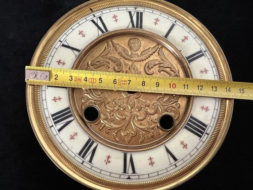 Cadran Horloge Pendule Mur Émaillé Parties Pièces Remplacement Vintage