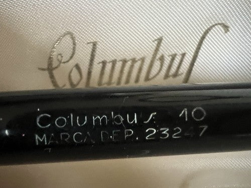 🔴 COLUMBUS penna stilografica 10 stiloforo da scrivania scrive vintage B
