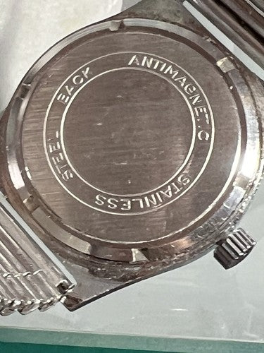 🔴 BREIL orologio acciaio carica manuale funziona con scatola vintage