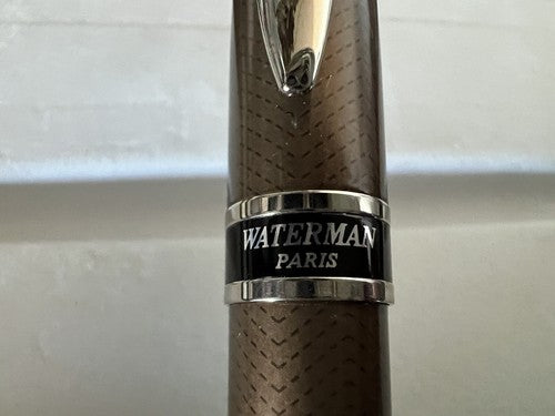 🔴 WATERMAN penna sfera Expert Urban brown in lacca marrone bronzo portapenne