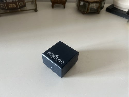 🔴 MORELLATO scatola gioielli: anello gemelli ciondolo pendente blu con nastrino