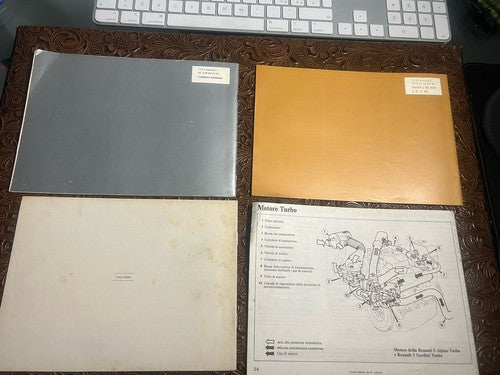 RENAULT 5 Alpine Benutzerhandbuch und Wartung ORIGINAL 4-teilig 