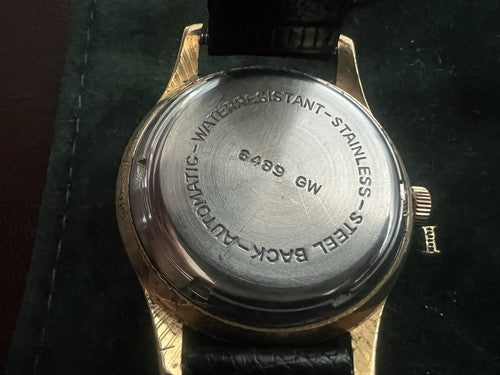 🔴 MONVIS orologio uomo automatico 35,5 mm Swiss Made vintage '60