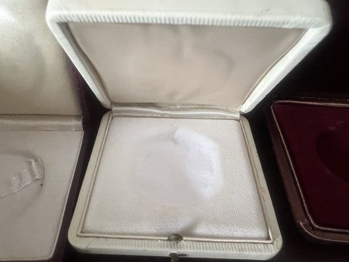 Vatican Boxes Coins Medals Leather Emblem Popes Cases Stock 3