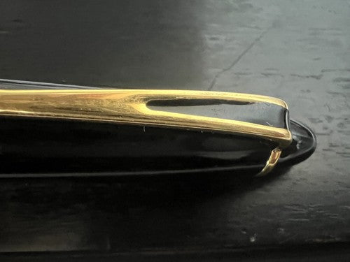 Aurora Stylo-Plume Sphère Roller Ipsilon Entièrement Noire Or Écrit Roller 