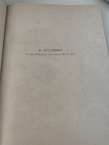 Livre Atti Royal Académie Archéologie - Lettere Et Belle Arts Na 1897Antique 