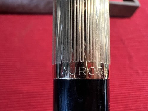 🔴 AURORA penna stilografica 888 P duo cart pennino ORO M scrive vintage C