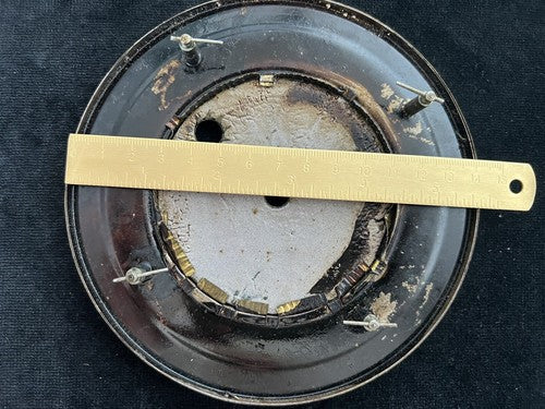 🔴 QUADRANTE orologio pendolo muro parete smalto doppio bordo ottone perni