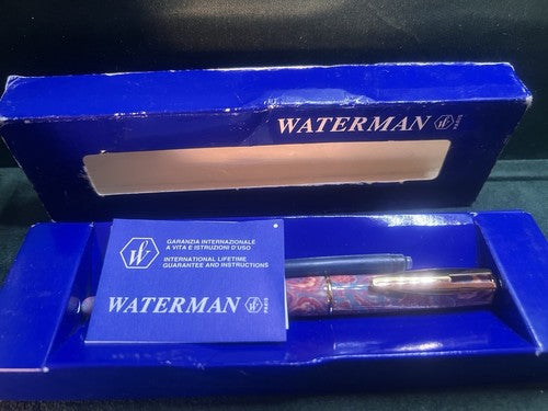 🔴 WATERMAN Reflex fountain pen pink 1 F nib vintage NEW warranty 