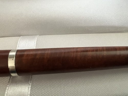 Stylo-Plume Stylo à Plume Argent 925 Corps Bois A Cartouche Écrit 25