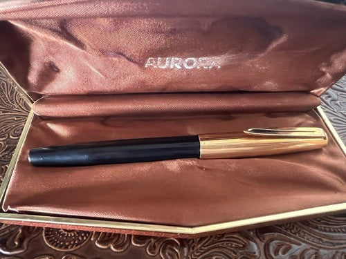 Aurora Stylo-Plume Stylo à Plume Duo Cart Cinzano Or Écrit Vintage Et