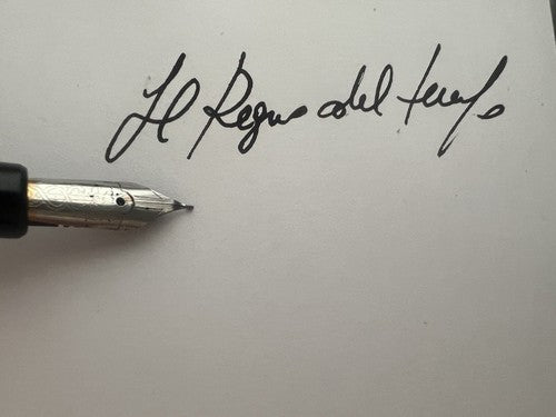 🔴 MERCURIO penna stilografica pistone pulsante oblò trasparente SCRIVE vintage