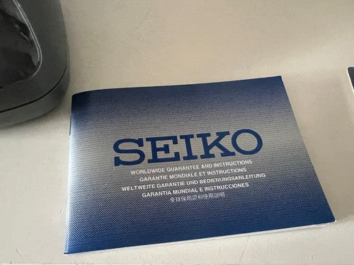 🔴 SEIKO box scatola orologio uomo con garanzia libretto cofanetto vintage