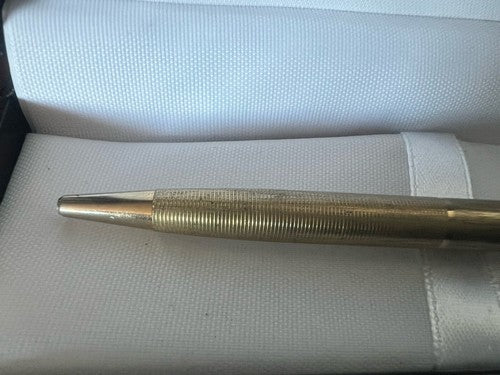 🔴 PELIKAN penna sfera pulsante a scatto metallo dorato scrive vintage