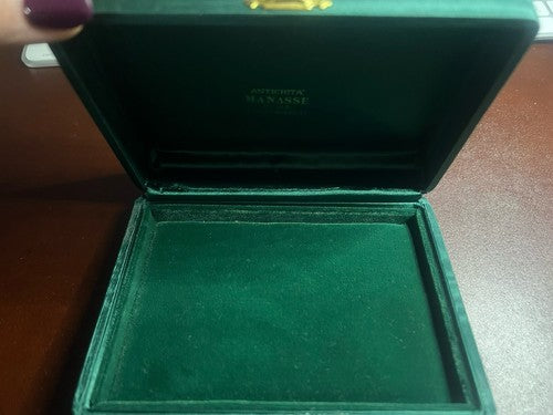 🔴 Scatola box orologio gioiello penna astuccio custodia Manasse vintage