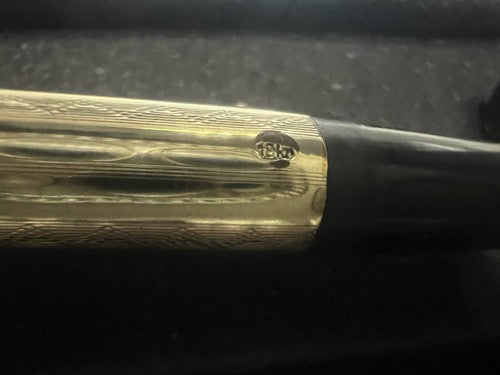 🔴 COLUMBUS penna stilografica retrattile pennino ORO 14KT funziona vintage