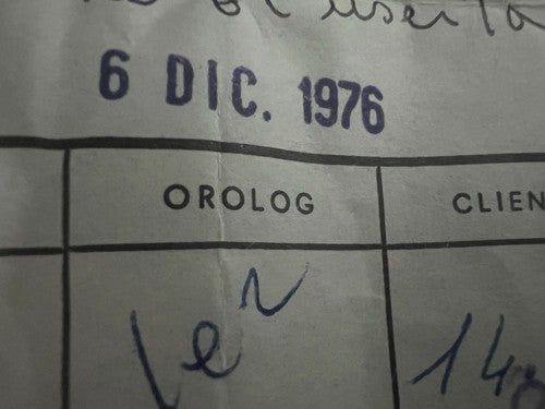 🔴 OMEGA box scatola orologio polso astuccio certificato GARANZIA 1976