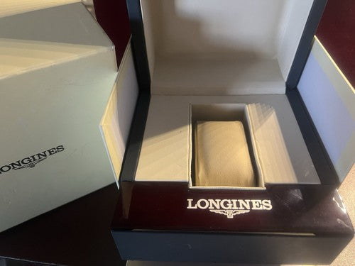 🔴 LONGINES box scatola orologio cofanetto astuccio custodia ISTRUZIONI completo