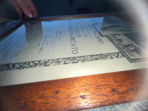 🔴 ITALIAN ARMY unlimited leave with stamps and signatures 1959 ORIGINAL picture 