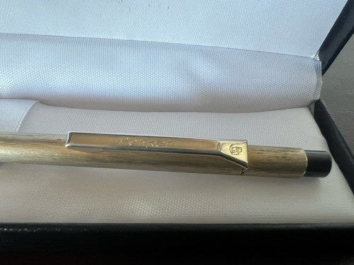 🔴 PELIKAN penna sfera pulsante a scatto metallo dorato scrive vintage