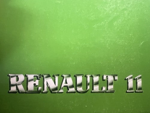 Renault 11 Booklet Car Use and Maintenance Vintage Original Italian