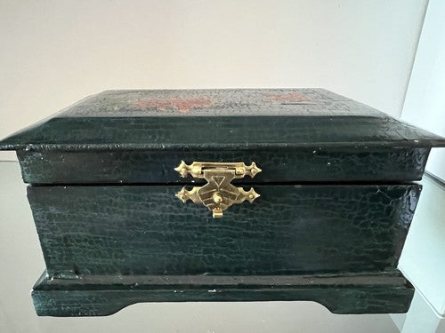 Boîte à Bijoux Chinoise Bois Coffret Trésor Trousse Vintage 8