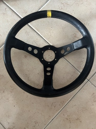 FIAT 500 Giannini Volant Ap Sport Artisanat Cuir Métal Dia 34 Vintage