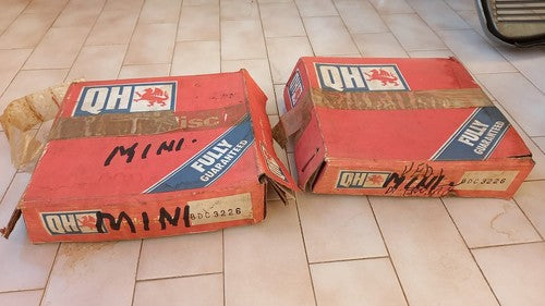 🔴 MINI 2 DISCHI anteriori freno QH per auto ORIGINALI D’EPOCA