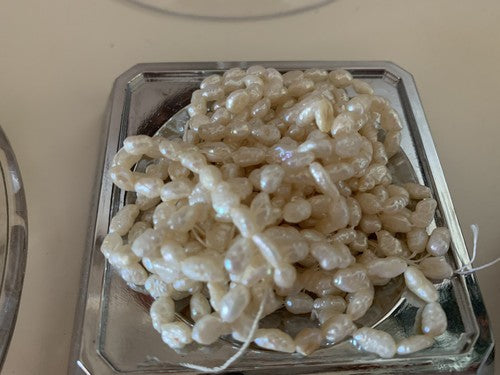 🔴 PERLE NATURALI avorio rosa scaramazze collana gioiello fai da te 685 gammi