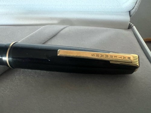 🔴 WATERMAN'S penna stilografica Ideal 402 leva pennino ORO antica SCRIVE