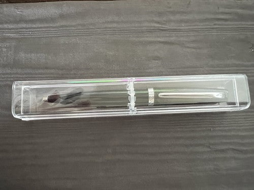 🔴 AURORA penna sfera Style nera brillante con profili cromati scrive