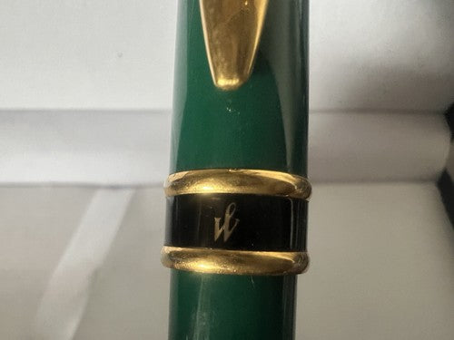🔴 WATERMAN penna sfera resina verde smeraldo Emisphere francese scrive