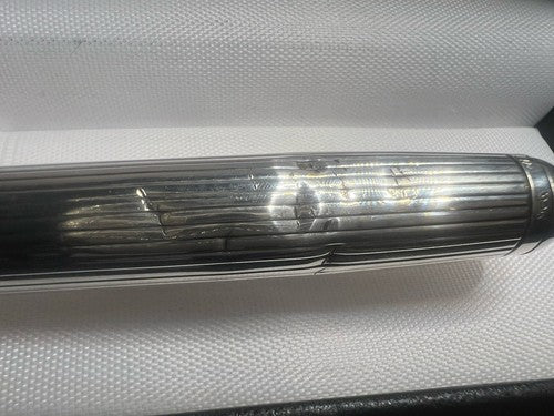 🔴 LECCE PEN penna sfera ARGENTO 925 MASSICCIO meccanismo rotazione scrive