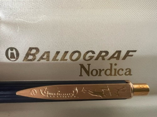 🔴 BALLOGRAF NORDICA Kugelschreiber mit Druckknopf, limitierte Auflage, Etui 1 