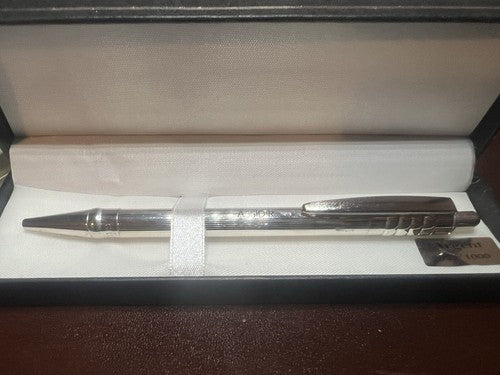 Giulia Schmid Stylo-Plume Sphère Argent 925 Massif Bouton Automatique Écrit
