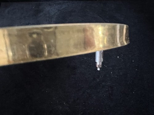 Rote Wanduhr mit Pendel, Zifferblatt aus Emaille, Vintage-Ersatzteile 