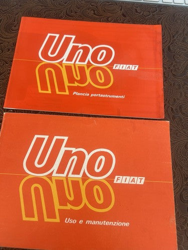 🔴 FIAT Uno Turbo ie Libretto auto uso manutenzione ORIGINALE vintage
