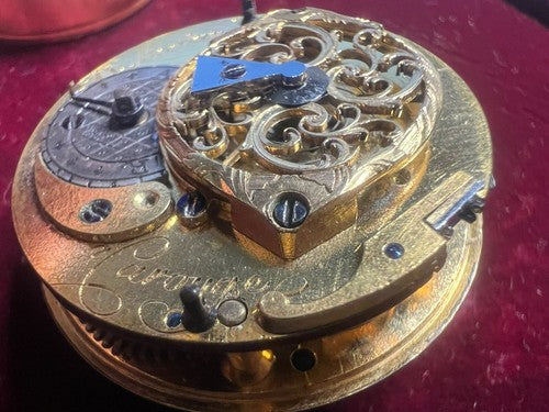 Bewegung GIRARD DE MONT ROUGE Französische Antike Taschenuhr Verga 1770 