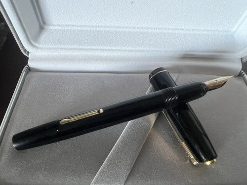 🔴 WATERMAN'S penna stilografica Ideal 402 leva pennino ORO antica SCRIVE