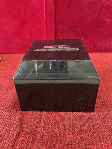 🔴 CHRONOTECH box scatola orologio cofanetto custodia plastica nera vintage