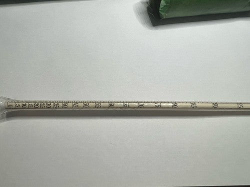 Meter Gay Lussac Wein-Feuchtigkeitsampulle Glas Temperatur Antik Lang 1925 