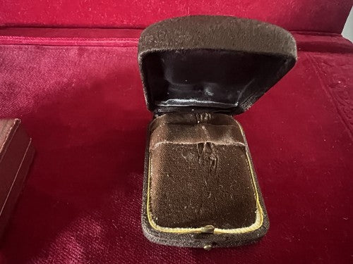 🔴 Vintage Ohrringkästchen, Schmuckkästchen, 2er-Set 