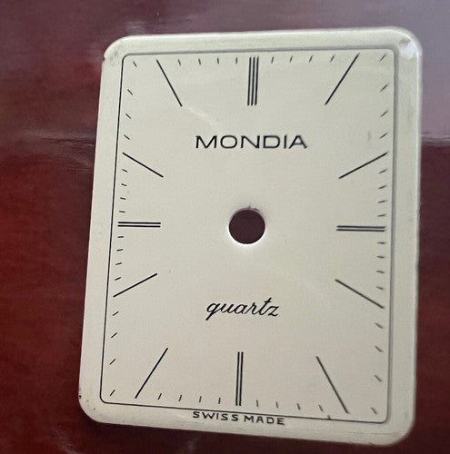 🔴 MONDIA quadranti per orologi champagne ORIGINALI 4 pezzi vintage