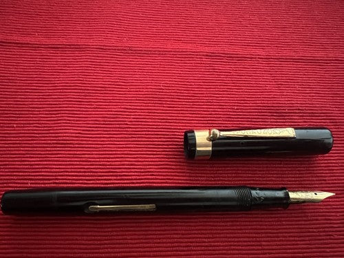 🔴 DIAMOND MEDAL penna stilografica leva pennino ORO scrive vintage 1930
