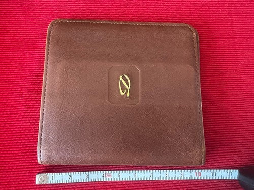 🔴 DUPONT portafoglio uomo pelle marrone porta banconote carte credito tascabile