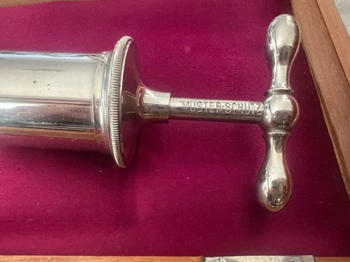 Vintage 1800 Medical Chest Aspirator Doctor Pleura Lungs Case