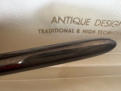 🔴 OHTO penna sfera roller lacca canna di fucile profili dorati scrive