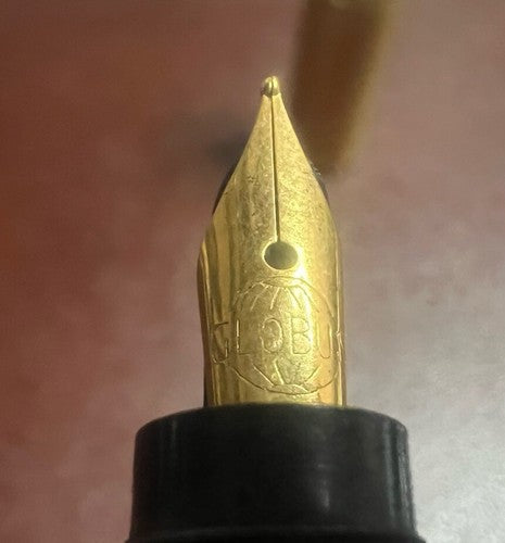 🔴 ANGLO AMER penna stilografica retrattile placcata ORO 18 CARATI vintage