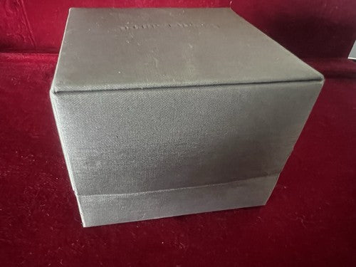 🔴 OSCAR LAUFER scatola anello astuccio custodia gioiello telato L 8